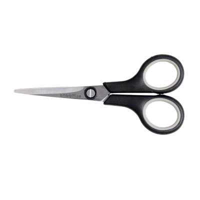 Saks BNT/Office 125mm sort/grå soft gummi greb