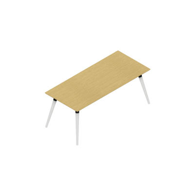 Konferencebord Dencon XL 1926 180x80 HPL eg/hvid