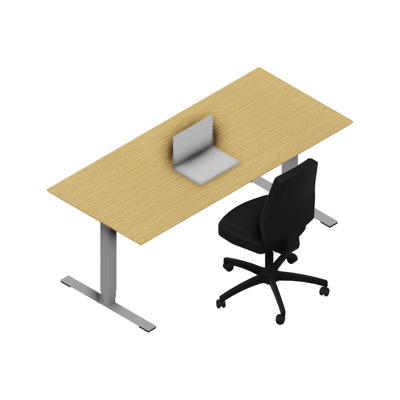 Hæve-sænkebord Dencon X3502 1800x800 alu stel eg pl