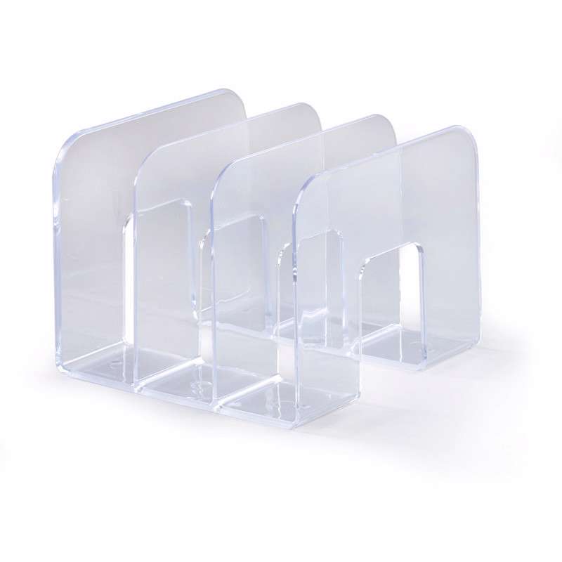 Katalogholder plast 3 rum klar