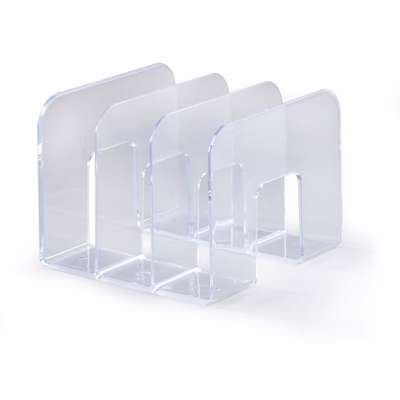 Katalogholder plast 3 rum klar