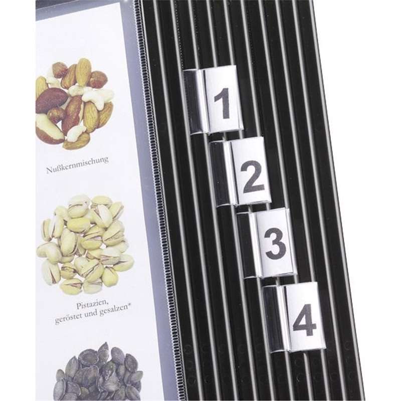 Faner til registerlomme 50 mm transparent 10stk/pk