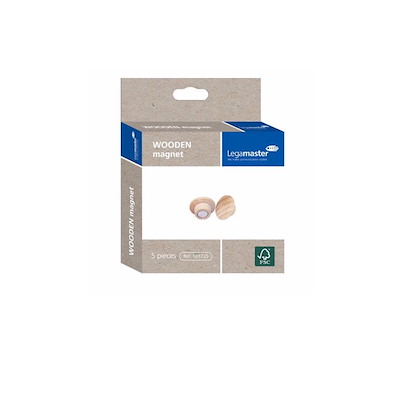 Magnet Legamaster træ 25mm pk./5