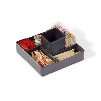 Kasse Coffee Point Case mørkgrå/sort