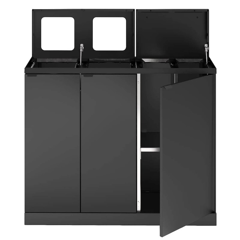 Affaldssystem affaldssortering Bica 955 2x65L 2x45L antracit