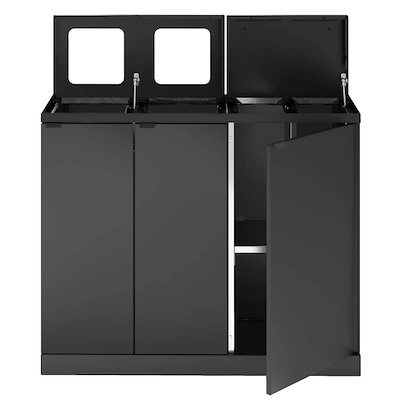 Affaldssystem affaldssortering Bica 955 2x65L 2x45L antracit