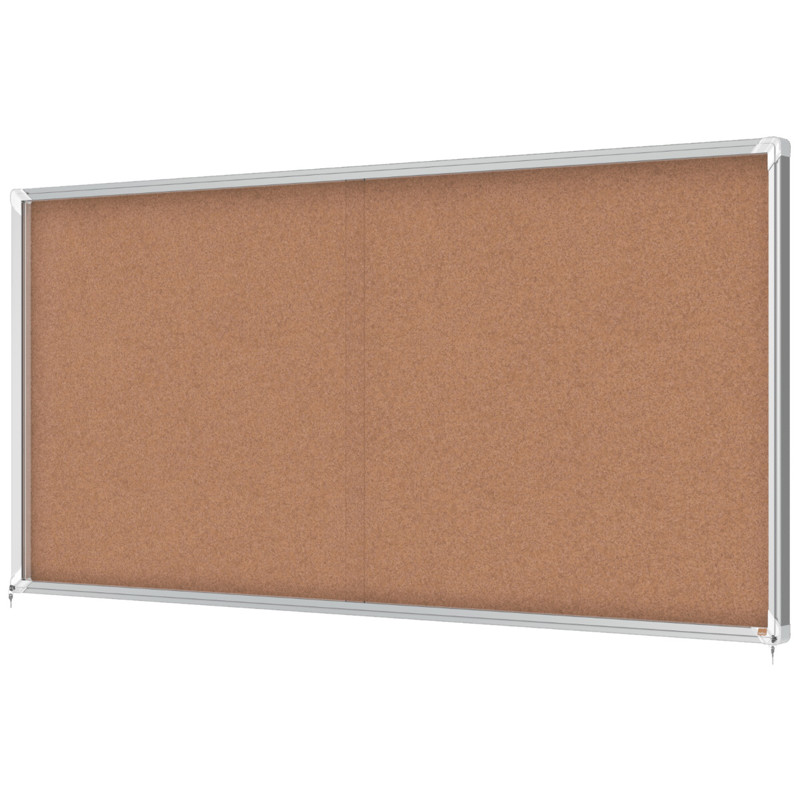 Opslagsskab Nobo Premium kork 27xA4 m/lås-skyde indendørs