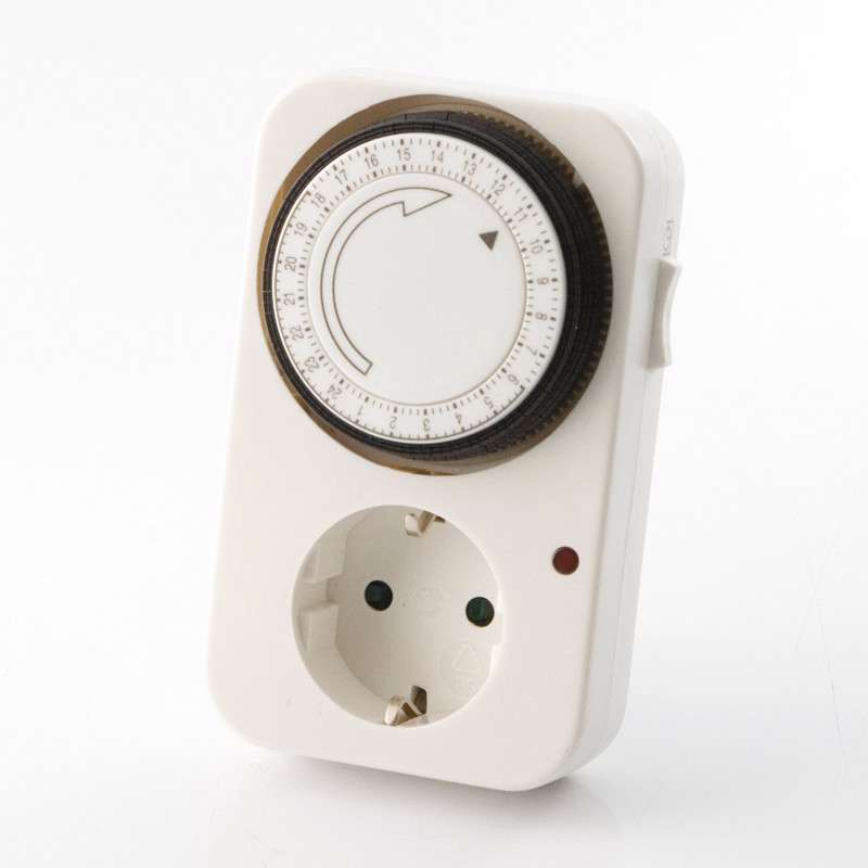 Timer indendørs programmerbar 24 timer hvid