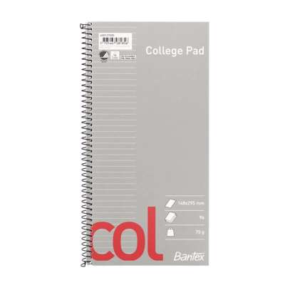 Kollegieblok linieret 148x295mm 96blade uhullet pk./5