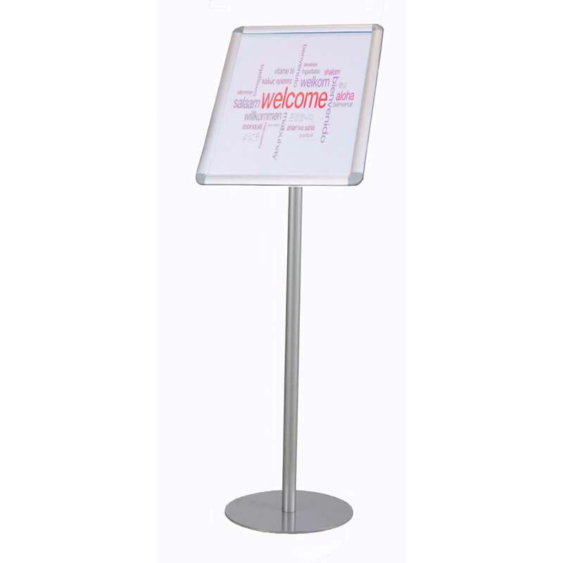 Brochuredisplay TWIN Agenda A4 1 fag t/gulv B2435xH900mm