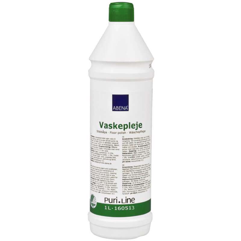 Gulvpleje sæbe Abena Puri-Line u/voks m/farve+parf. 1l