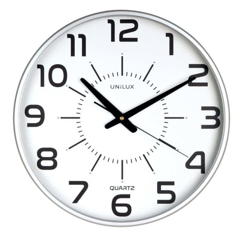 Vægur Unilux Maxi POP sølv Ø37,5