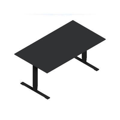 Hæve-sænkebord Dencon V2874 1600x900 sort stel antr. lam pl