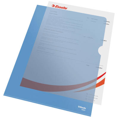 Plastomslag A4 Esselte 0,115mm blå 100stk/pk