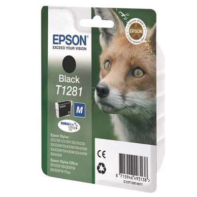 Farvepatron Epson T1281, sort