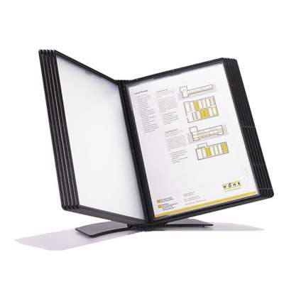 Registersystem A5 Easymount t/5 lommer bordmodel sort