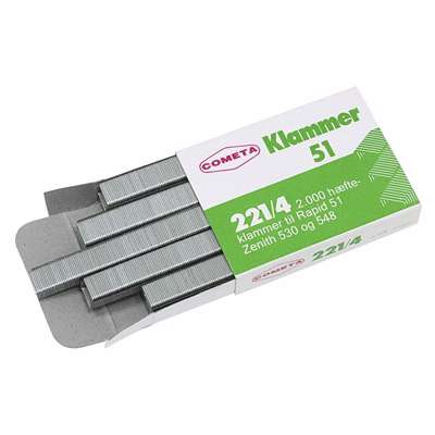 Hæfteklamme Cometa 221/4 2000stk/pk
