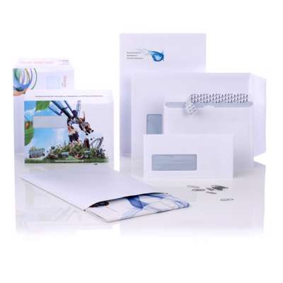 Kuverter hvid 110x220mm M65 13387 500stk/pk