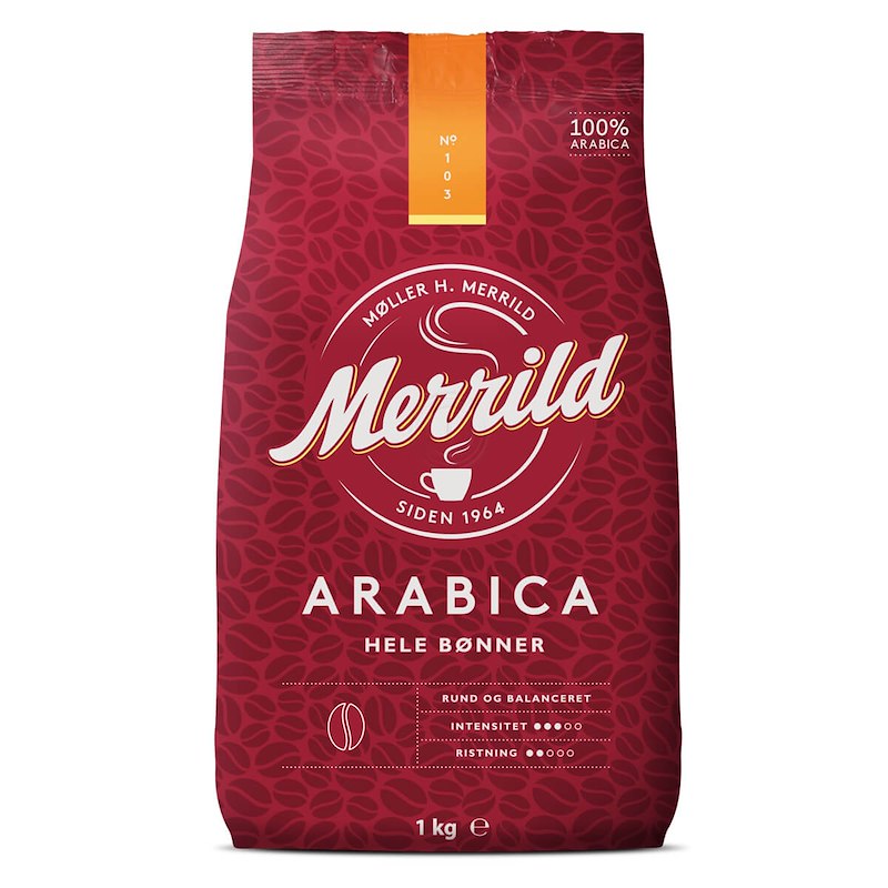 Kaffe Merrild Classic hele bønner 1kg/ps