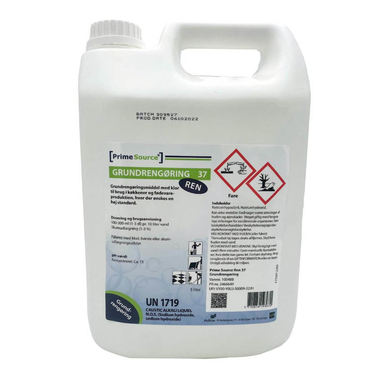 Grundrengøring PrimeSource Ren 37 m/klor 5l