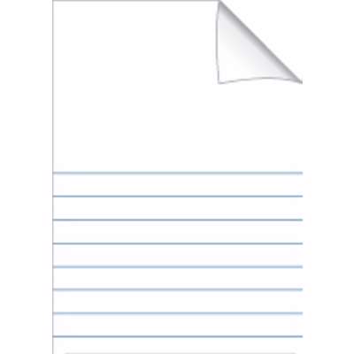 Skolehæfte Bantex A4 lin 8 linjer 40bl 70g støv grøn