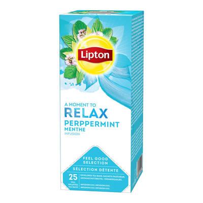 Te Lipton Peppermint 25breve/æsk