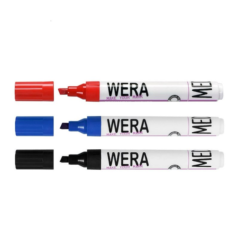 Marker BNT Wera permanent skrå spids 1-6 mm