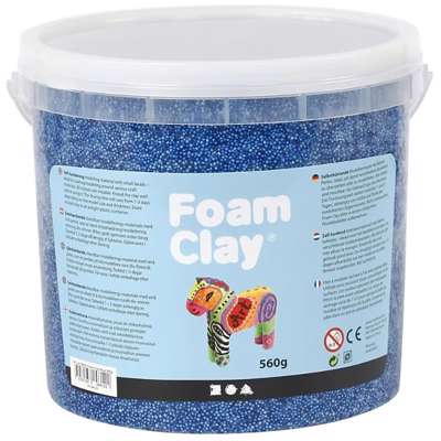 Modelleringsmateriale Creas Foam Clay 560g blå