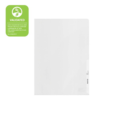 Plastomslag A4 Leitz re:cycle 0,14mm præget 100stk/pak