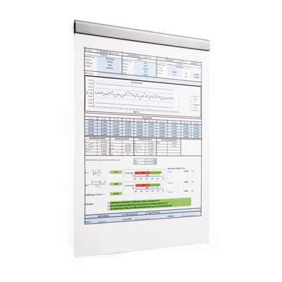 Skinne DURAFIX RAIL 210mm magnetisk selvklæb. 5stk/pk sølv