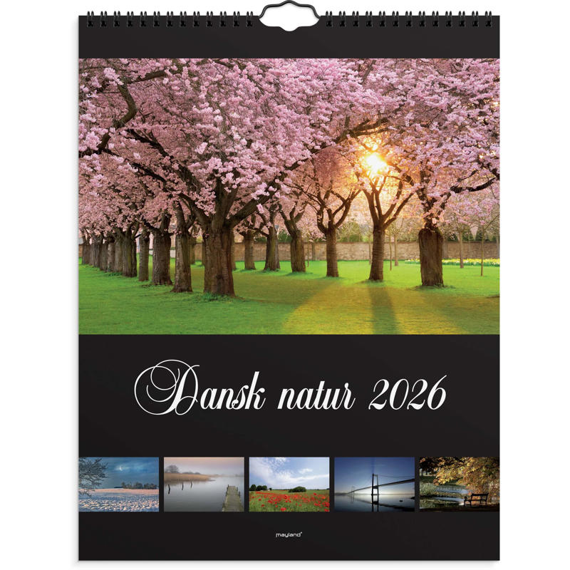 Vægkalender Dansk natur 2026