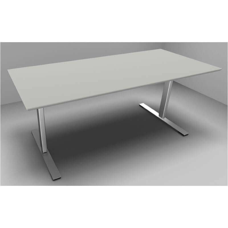 Hæve/sænke bord Dencon 03502/0395 180x80 lysgrå/alu