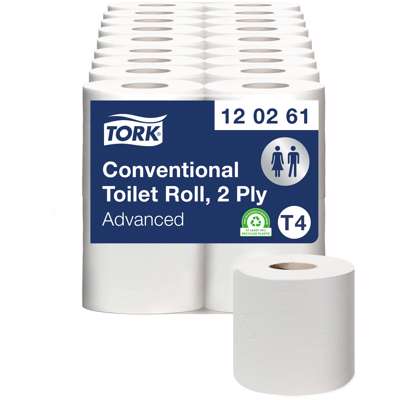 Toiletpapir Tork Advanced T4 2-lags 69m EL 120261 24rul/kar