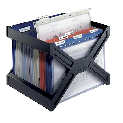 Hængemappestativ Durable Carry Plus sort