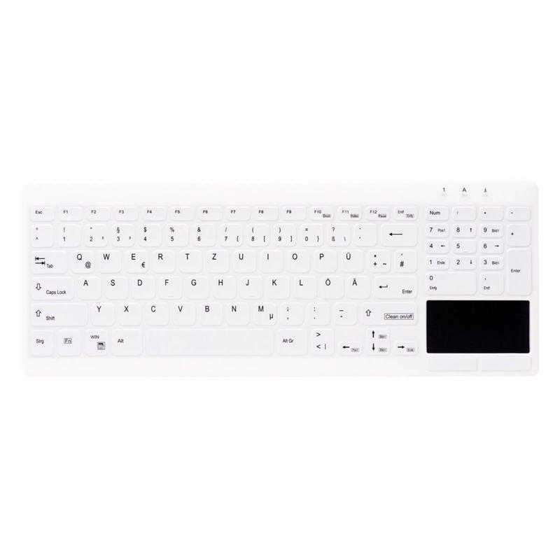 Tastatur Cherry AK-C7412 Hygiejnisk vandtæt IP68 Nordisk