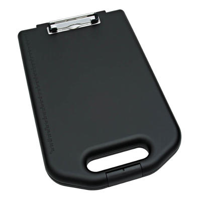 Clipboard sort Wedo m/håndtag og rum