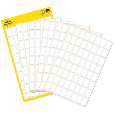 Etiket Avery hvid 13x8mm 384stk/pk 3041