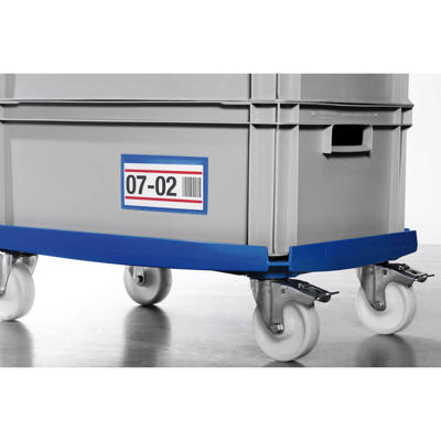 Lagerlomme selvklæbende 150x67mm mørkeblå pk./50