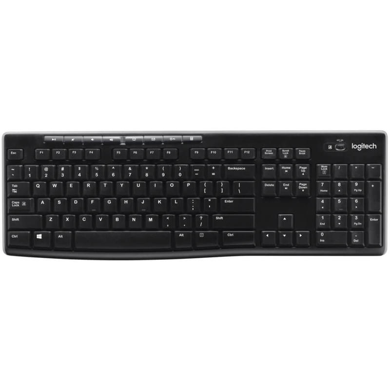 Tastatur K270 Logitech trådløs sort Nordisk