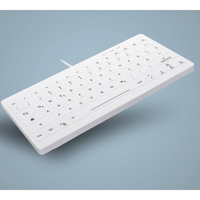 Tastatur Active AK-C4112 Hygiejnisk hvid nordisk
