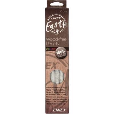 Farveblyant Linex Earth af 100% genanvendte aviser 10stk/pk
