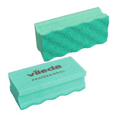 Rengøringssvamp Vileda Puractiv ridsefri grøn pk./10