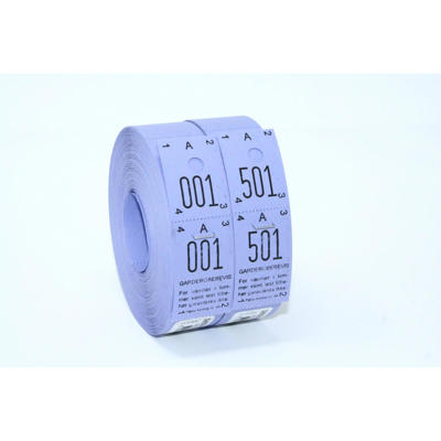 Garderobenumre lilla 2-delt 48 2x500stk