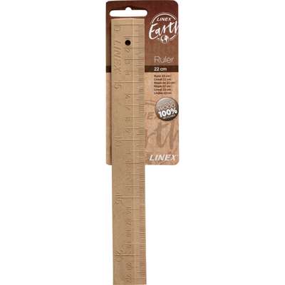 Lineal Linex Earth 22cm natur 100% genanvendelig