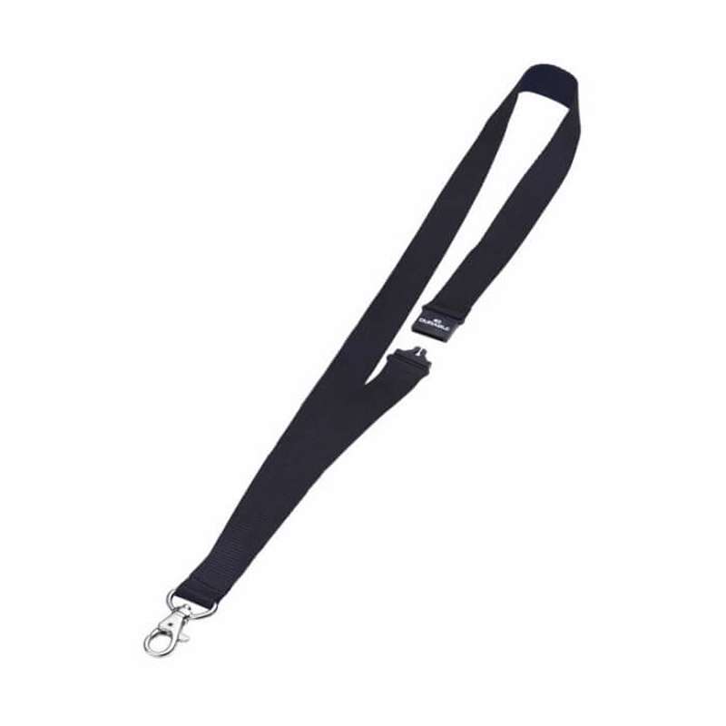 Nøglesnor Keyhanger Durable 20mm sort pk./10