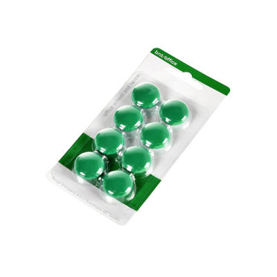 Magneter BNT grøn Ø20mm blister 8stk/pak