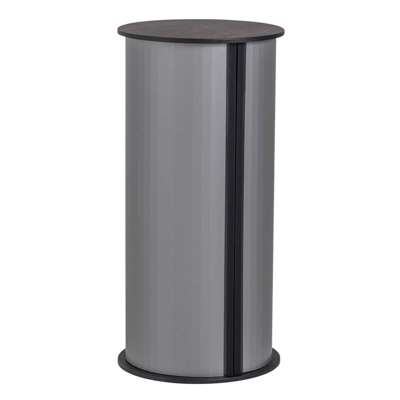 Messebord TWIN Rund messebord grå/sort