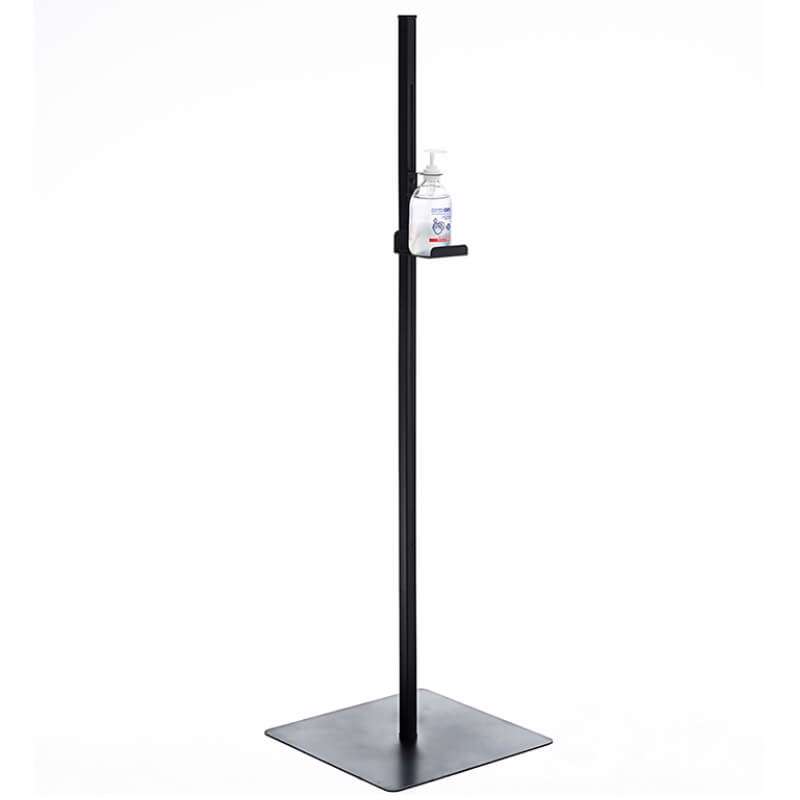 Stander PJ t/desinfektion m/hylde 126cm sort