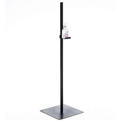 Stander PJ t/desinfektion m/hylde 126cm sort
