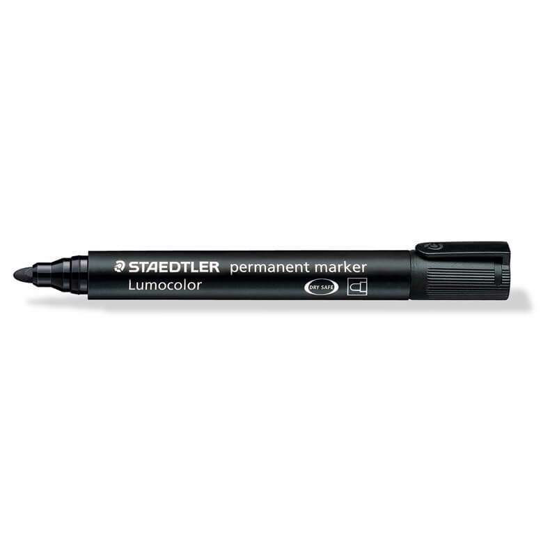 Marker STAEDTLER Lumocolor 352-9 perm. sort 2mm rund